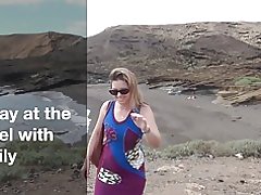 Isang araw sa otel na may isang tunay na baguhan asawa at milf